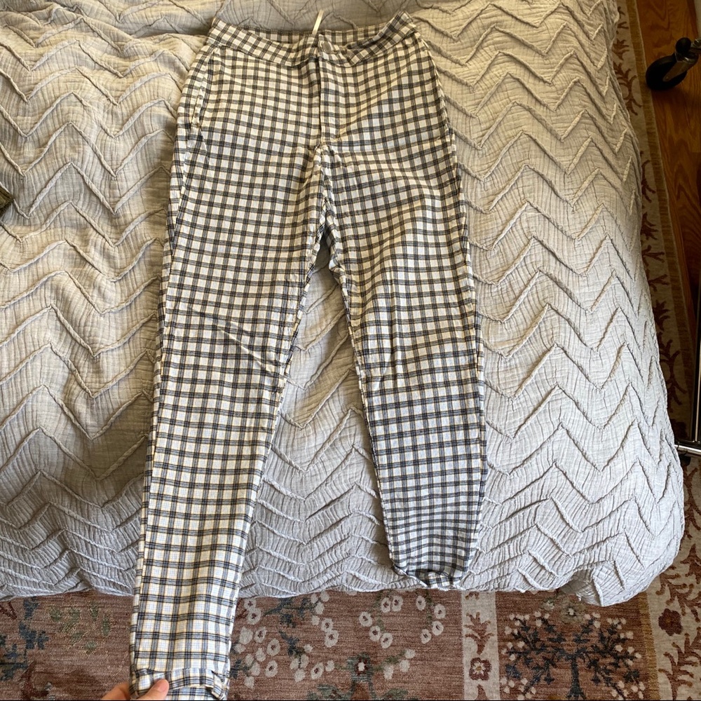 Free People plaid pants